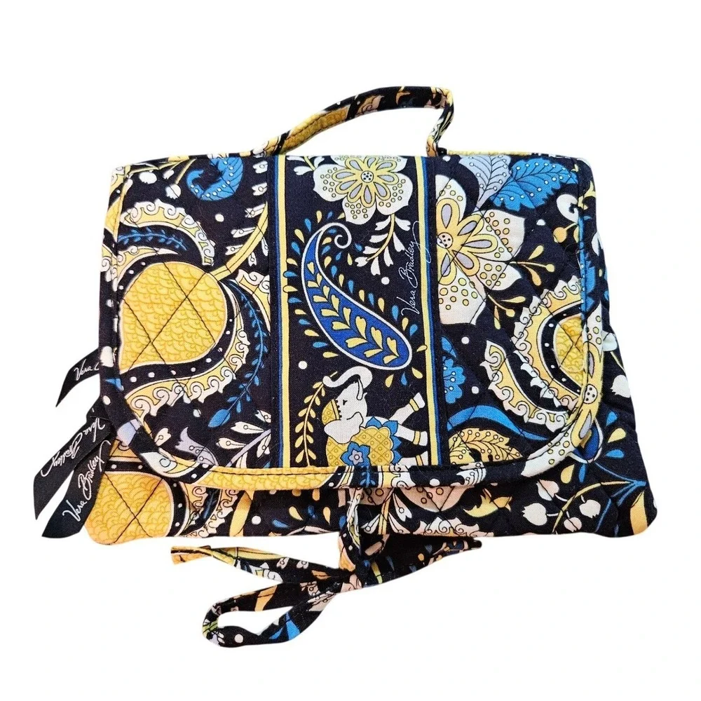 NEW! Vera Bradley Ellie Elephant Paisley Cosmetic Travel Organizer Toiletry Bag